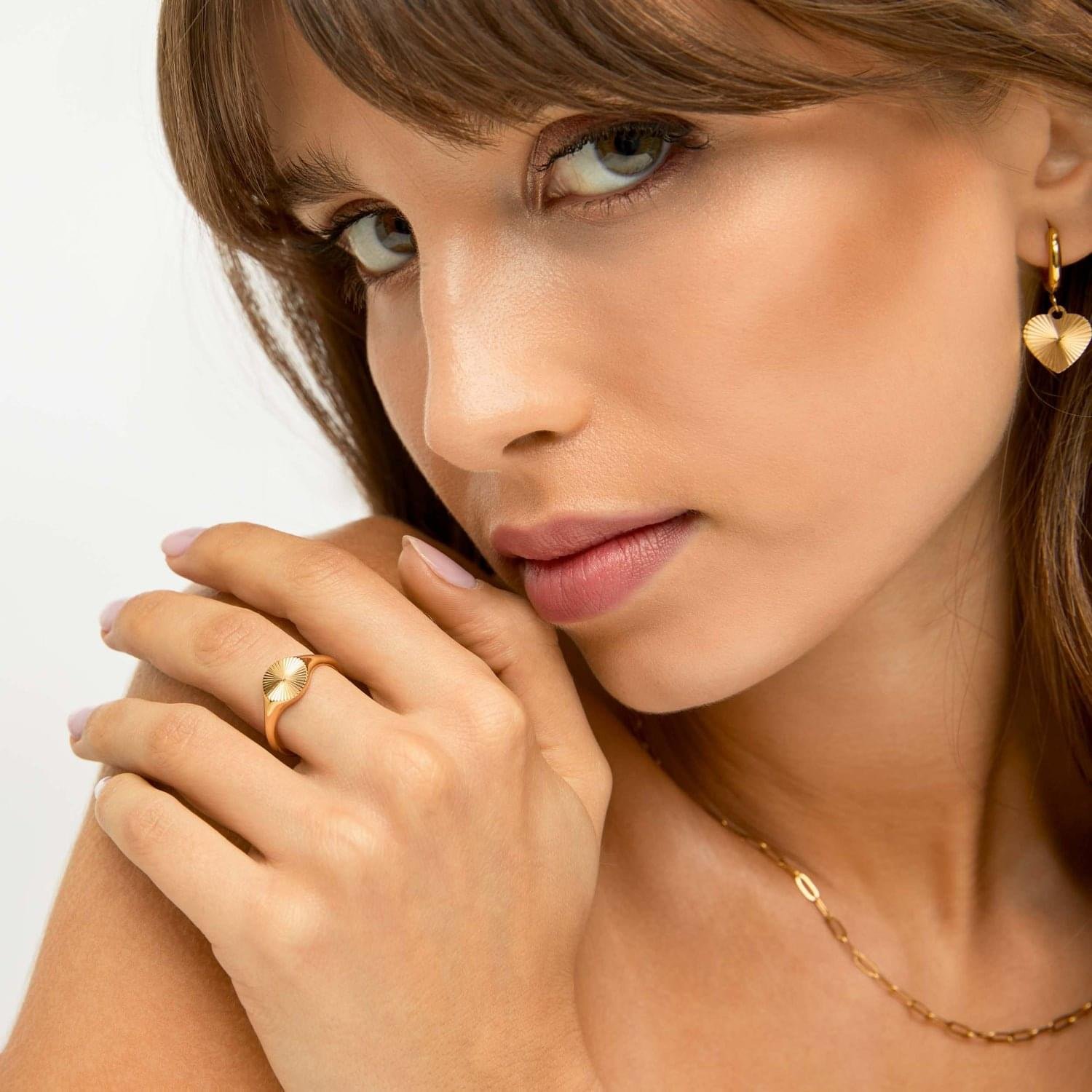 Anel Aurora Banhado em Ouro 18K