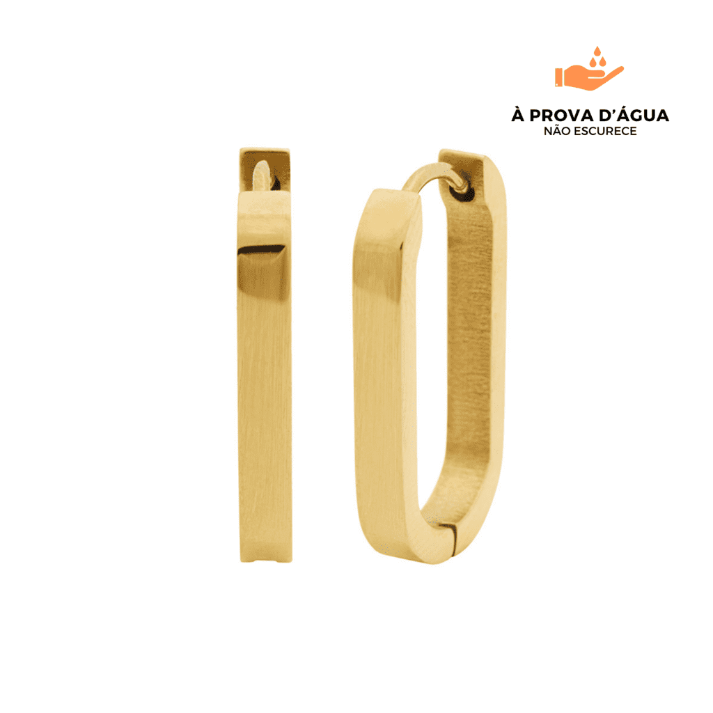 Brincos Verona Banhados em Ouro 18K