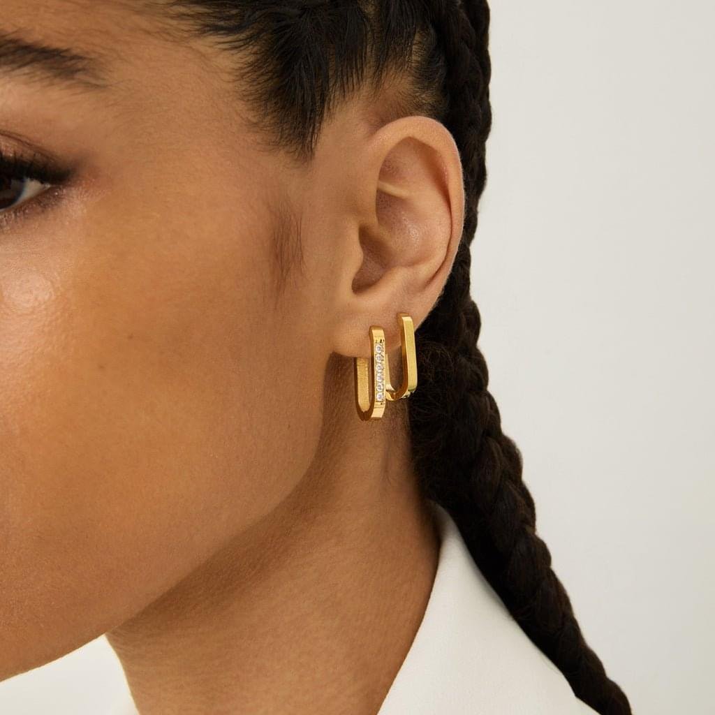 Brincos Verona Banhados em Ouro 18K